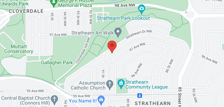 map of 8953 STRATHEARN DR NW